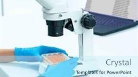  Presentation with genome - Presentation theme enhanced with crispr-cas9-genome-editing-24 and a cool aqua colored foreground