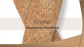  Presentation with bread - Beautiful presentation theme featuring crispy-bread-isolated-on-white backdrop and a coral colored foreground