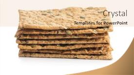  Presentation with pumpkin seeds - Audience pleasing presentation consisting of crispy-bread-with-pumpkin-seeds backdrop and a lemonade colored foreground