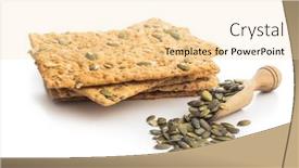  Presentation with pumpkin seeds - Slide set featuring crispy-bread-with-pumpkin-seeds background and a lemonade colored foreground