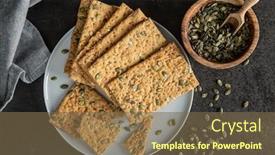  Presentation with pumpkin seeds - Cool new theme with crispy-bread-with-pumpkin-seeds backdrop and a tawny brown colored foreground
