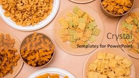  Presentation with party time - Presentation theme featuring crispy-cracker-on-the-paper and a yellow colored foreground