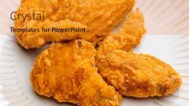  Presentation with fried chicken - 