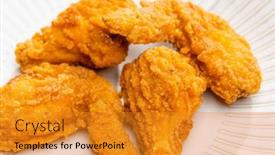 Presentation with fried chicken - 