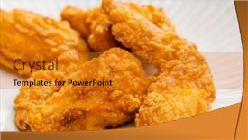  Presentation with fried chicken - 