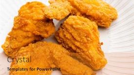  Presentation with fried chicken - 
