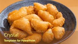  Presentation with peanut - Presentation theme with crispy-peanut-puff-for-traditional background and a tawny brown colored foreground