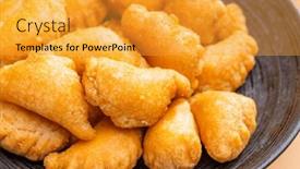  Presentation with lunar - Slides featuring crispy-peanut-puff-for-traditional background and a  colored foreground