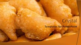  Presentation with lunar - PPT layouts having crispy-peanut-puff-for-traditional background and a gold colored foreground