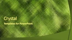  Presentation with abstract green - Presentation design having criss cross - green abstract background background and a tawny brown colored foreground