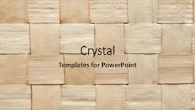  Presentation with wicker - Slides enhanced with criss cross - wicker placemat texture background and a soft green colored foreground