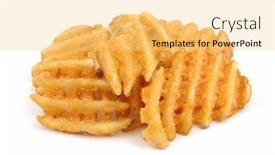  Presentation with cut - Colorful PPT layouts enhanced with criss-cut-fries-in-isolated backdrop and a yellow colored foreground