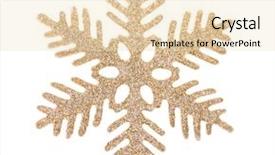  Presentation with cristmas - Audience pleasing presentation consisting of cristmas - gold snowflake isolated on white backdrop and a lemonade colored foreground