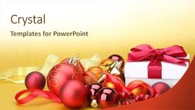  Presentation with cristmas - Slides with cristmas card background and a white colored foreground