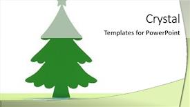  Presentation with cristmas - PPT theme having cristmas tree paper cutting design card background and a white colored foreground