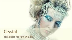  Presentation with winter ice - Theme featuring cristmass - ice-princess christmas winter fairy woman background and a  colored foreground