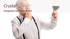  Presentation with wine tasting - Beautiful slide deck featuring  backdrop and a  colored foreground