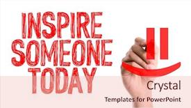  Presentation with inspire - Slide set enhanced with critical care - hand with marker writing background and a lemonade colored foreground