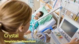  Presentation with patient monitor - Audience pleasing presentation design consisting of cookies and milk for santa backdrop and a coral colored foreground