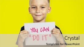  Presentation with digital hospital - Slide deck having critical care - mid adult doctor examining patient's background and a soft green colored foreground