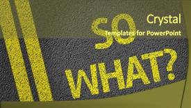  Presentation with road - Slide deck having critical care - what written on the road background and a tawny brown colored foreground