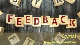  Presentation with blocks - Cool new PPT theme with critical care - wooden blocks with the text backdrop and a violet colored foreground