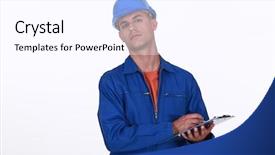  Presentation with surveyor - Theme with critical health - cocky surveyor background and a pink colored foreground