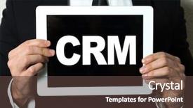  Presentation with crm - Presentation theme enhanced with crm background and a tawny brown colored foreground