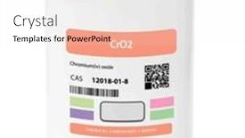  Presentation with chemical - PPT theme enhanced with cro2-chromium-iv-oxide-chemical and a white colored foreground
