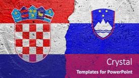  Presentation with concrete cracked - PPT layouts featuring croatia-and-slovenia-cracked-concrete background and a navy blue colored foreground