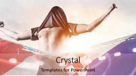  Presentation with team player - Amazing slide deck having croatia national team double exposure backdrop and a lemonade colored foreground