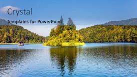  Presentation with croatia - PPT theme having croatia-plitvice-lakes-are-beautiful background and a light blue colored foreground