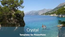  Presentation with croatia - PPT layouts consisting of croatia-sea-view-in-summer background and a teal colored foreground