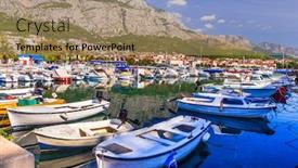  Presentation with dalmatia - Colorful slide set enhanced with croatia-summer-holidays-famous-adriatic backdrop and a coral colored foreground