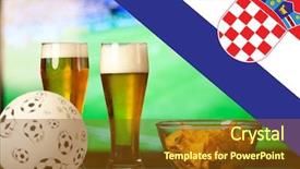  Presentation with croatia - Cool new PPT theme with croatian flag - victory for croatia - watching backdrop and a  colored foreground