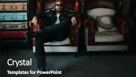  Presentation with crocodile - Presentation theme with crocodile - portrait of a stylish handsome background and a tawny brown colored foreground