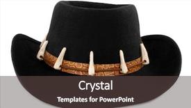  Presentation with crocodile - PPT layouts featuring crocodiles - adventure hat with crocodile teeth background and a dark gray colored foreground
