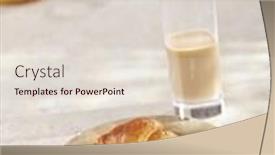  Presentation with croissant - PPT layouts featuring croissant-and-coffee-with-milk background and a lemonade colored foreground