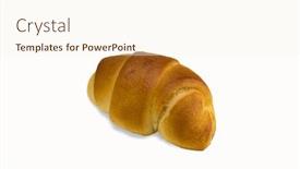 Presentation with croissant - Audience pleasing PPT theme consisting of  backdrop and a  colored foreground