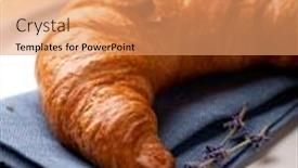  Presentation with croissant - PPT layouts enhanced with croissant background and a coral colored foreground