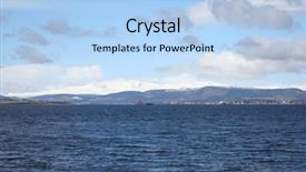  Presentation with scotland - PPT theme featuring cromarty firth scotland background and a light blue colored foreground
