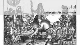  Presentation with babylon - Audience pleasing slide set consisting of cromwell-as-the-harlot backdrop and a light gray colored foreground