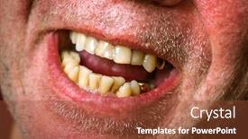  Presentation with smoking - Colorful PPT theme enhanced with crooked-yellow-teeth backdrop and a tawny brown colored foreground