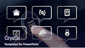  Presentation with doctor in hospital health insurance related icons healthcare person saving medical - Slide deck having crop circles 3d - icons against person background and a navy blue colored foreground