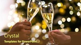  Presentation with crop - Slide deck having crop-close-up-of-man background and a tawny brown colored foreground