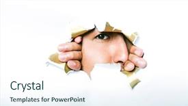  Presentation with scrubs - Colorful PPT theme enhanced with crop damage - young asian surgeon wearing scrubs backdrop and a  colored foreground