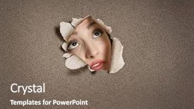  Presentation with middle eastern traditional dishes falafel - PPT layouts enhanced with crop damage - young middle eastern woman looking background and a  colored foreground