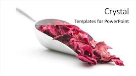  Presentation with beetroot - Amazing slide deck having crop plant purple - dried beetroot chips in scoop backdrop and a  colored foreground