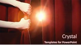  Presentation with maroon - PPT layouts having cropped hands in white gloves background and a tawny brown colored foreground