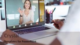  Presentation with african american meeting - Presentation theme with cropped-hands-of-african-american background and a  colored foreground